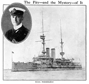 Loxley: HMS Formidable and Captain Loxley, 1915