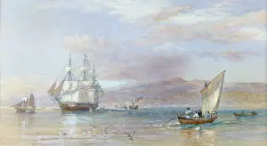Galatea: HMS Galatea ' sailing ships & small boats