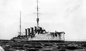 Coronel: HMS Glasgow after the Battle of Coronel, 1914
