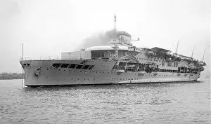 Steaming: HMS Glorious, aircraft carrier