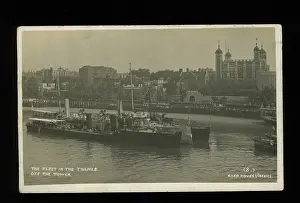 Destroyer: HMS Hazard on Thames, Tower of London