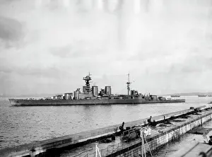 Gibraltar: HMS Hood, 1927