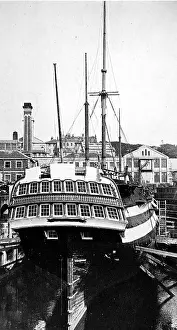 Implacable: HMS Implacable at Devonport, 1926