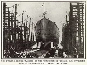 Indefatigable: HMS Indefatigable - Launch 1909