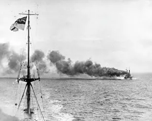 Invincible: HMS Inflexible, British battlecruiser, Falklands, WW1