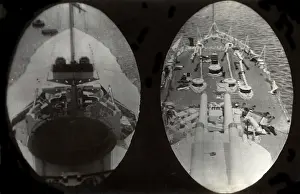 Forecastle: HMS Marlborough - Funnel and View from Forecastle