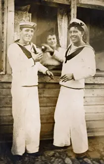 Shipmates: HMS Marlborough - Two shipmates sharing a drink