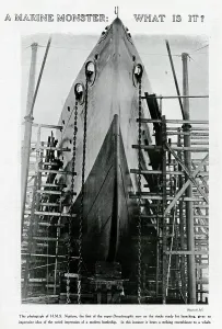Neptune: H.M.S Neptune ready to be lauched 1909
