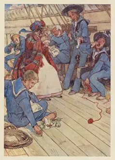 Jessica Talmage Collection: HMS Pinafore, crew and Little Buttercup