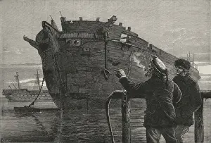 Resolute: HMS Resolute broken up at Chatham, 1879