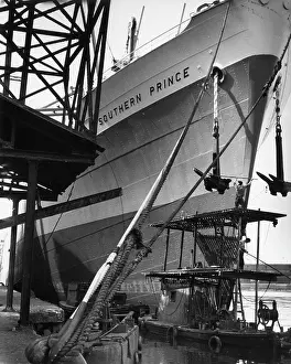 Anchors: HMS Southern Prince at Manchester Docks
