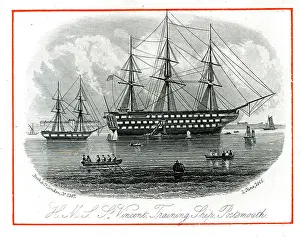Masts: HMS St Vincent, Royal Navy training ship, Portsmouth