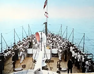 Repelling: HMS Terrible, repelling borders drill, Royal Navy