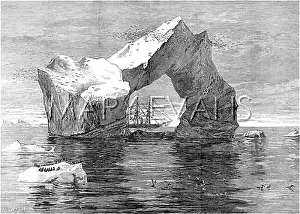 Nares: HMS Valorous and a giant iceberg, North Atlantic 1875