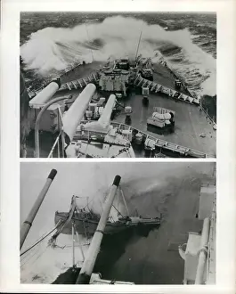 Ranged: HMS Vanguard in rough seas during NATO exercise