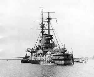 Sheerness: HMS Vengeance, British battleship, WW1