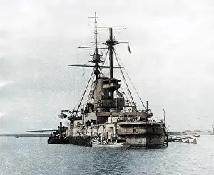 Sheerness: HMS Vengeance, British battleship, WW1
