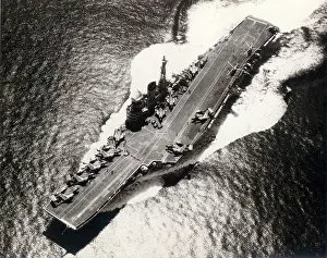 Whirlwinds: HMS Victorious (R38) approaching the Persian Gulf