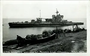 Shipwreck: HMS Warspite, Prussia Cove, Cornwall