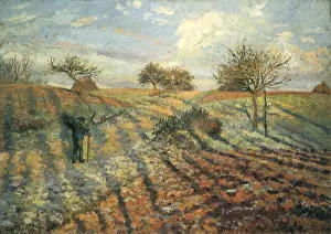 Frosty: Hoarfrost, by Camille Pissarro