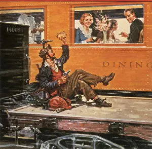 Raises: Hobo Waving to Train