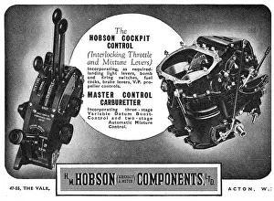 Carburetters: Hobson Carburetters & Cockpit Controls