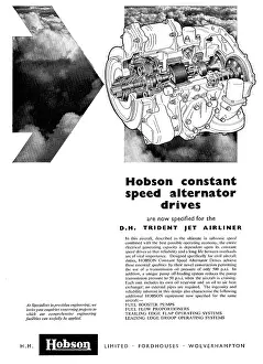 Drives: Hobson CSD Alternator Drives Specified For The DH Trident