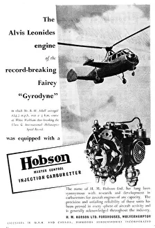Gyrodyne: Hobson Master Control Injection Carburetter