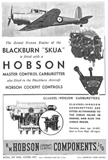 Carburetter: Hobson Pilot's Cockpit Controls : Carburetter Controls