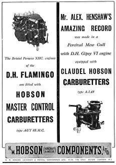 Carburetter: Hobson Pilot's Cockpit Controls : Carburetter Controls
