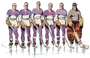 Ordner: Six Hockey Players