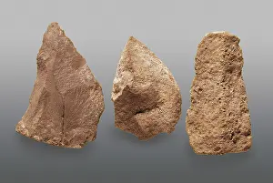 Hoes: Hoes. Mesolithic art. SPAIN. Barcelona. Archaeology