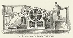 Revolving: Hoe's Type Revolving Cylinder Machine
