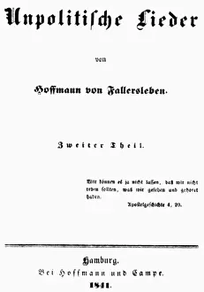 Redundancy: Hoffmann von Fallersleben, August Heinrich, 2.4.1798