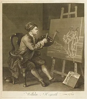 1697: HOGARTH PALETTE EASEL