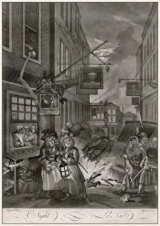 Overturn: Hogarth, Four Times of the Day, Night