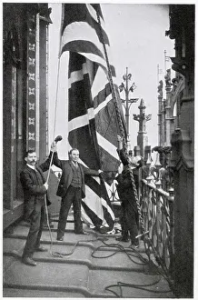 Floated: Hoisting the Union Jack Flag on the Victoria Tower
