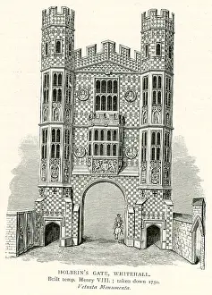 Whitehall: Holbein's Gate, Whitehall, London. Built in the