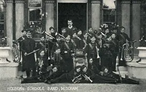 Bandsmen: Holborn Schools Band, Mitcham, Surrey