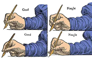 Correct: How to Hold Your Pen, 1611