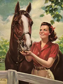 Barnyard: Holding Horse's Reins