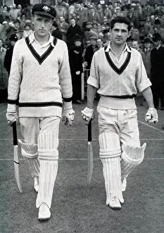 Lasted: Hole and Harvey, third test against England