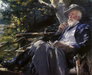 Kroyer: Holger Drachmann in the Forest of Skagan