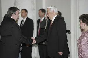 Handshake: Holiday of 50th anniversary of Victory