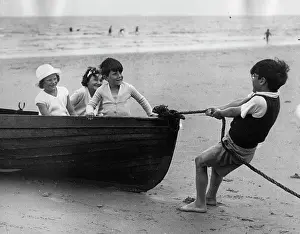 Rowboats: Holiday at the beach Frinton on Sea