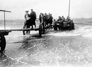 Bather: Holiday guests are boating out, 1909