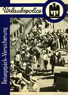 Brochures: Holiday luggage insurance advert