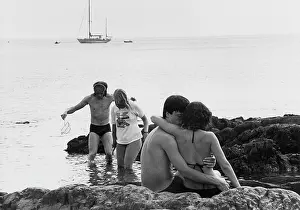 Holidaymaker: Holidaymakers on a beach