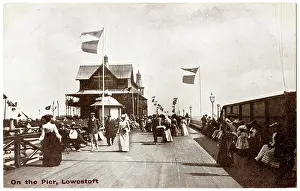 Lowestoft: Holidaymakers on the pier, Lowestoft, Suffolk