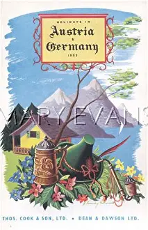 Thomas Cook Uk Ltd (from Iln): Holidays in Austria and Germany, 1953